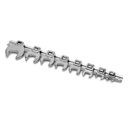 Performance Tool 3/8" Drive 10 Pc. Metric Crow Foot Wrench Set (10, 12, 13, 14, 15, 16, 17, 18, 19 & 21mm) W452